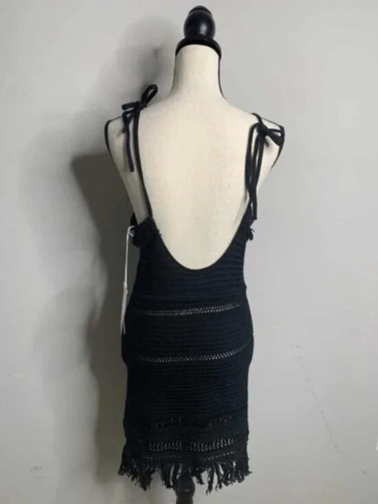 NWT Isabel Marant Etoile Aralia Black Crochet Mini Dress
